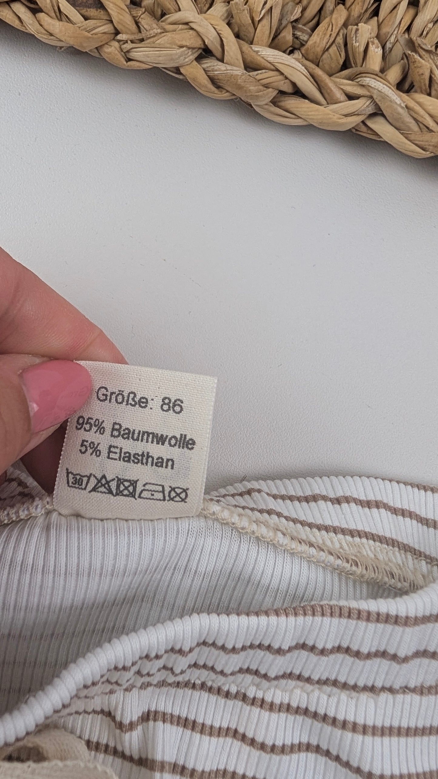 Sofortkauf – Hose Streifen Rib | Größe 86