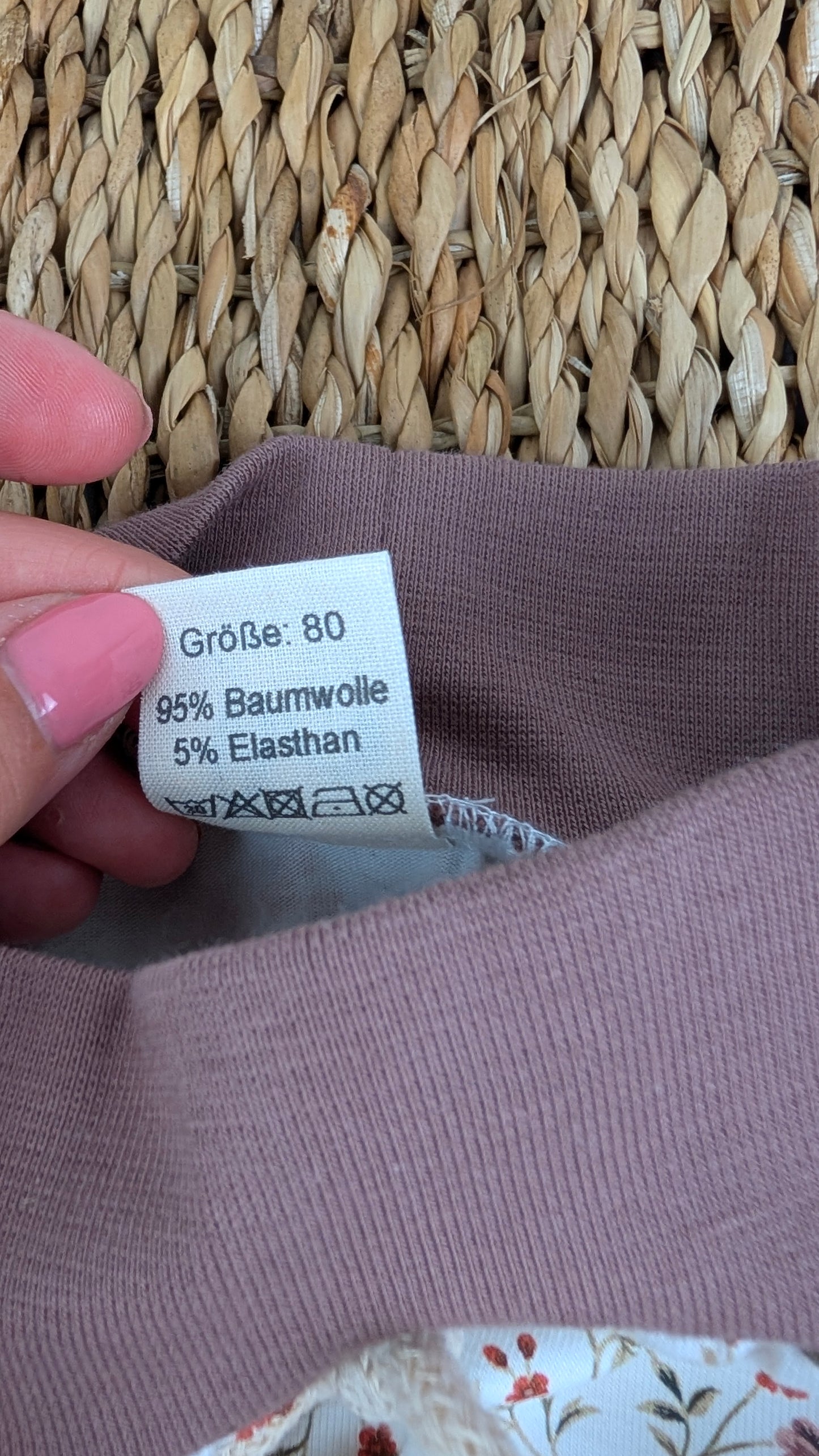 Sofortkauf – Mitwachshose Antik Rosa | Größe 80
