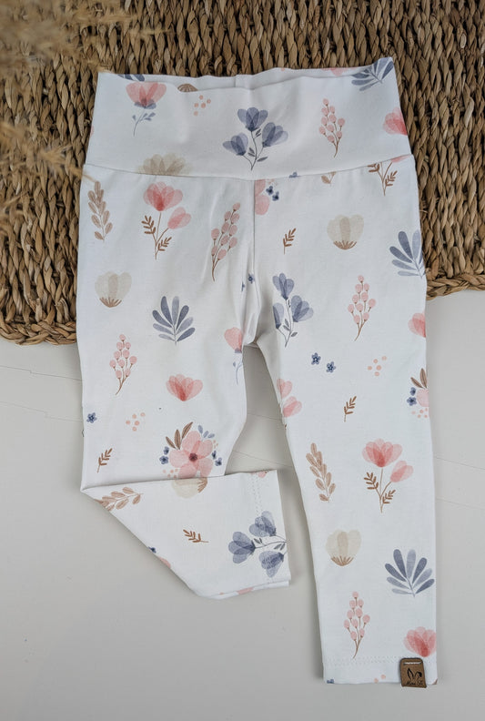 Sofortkauf – Leggings Pastellblumen | Größe 80