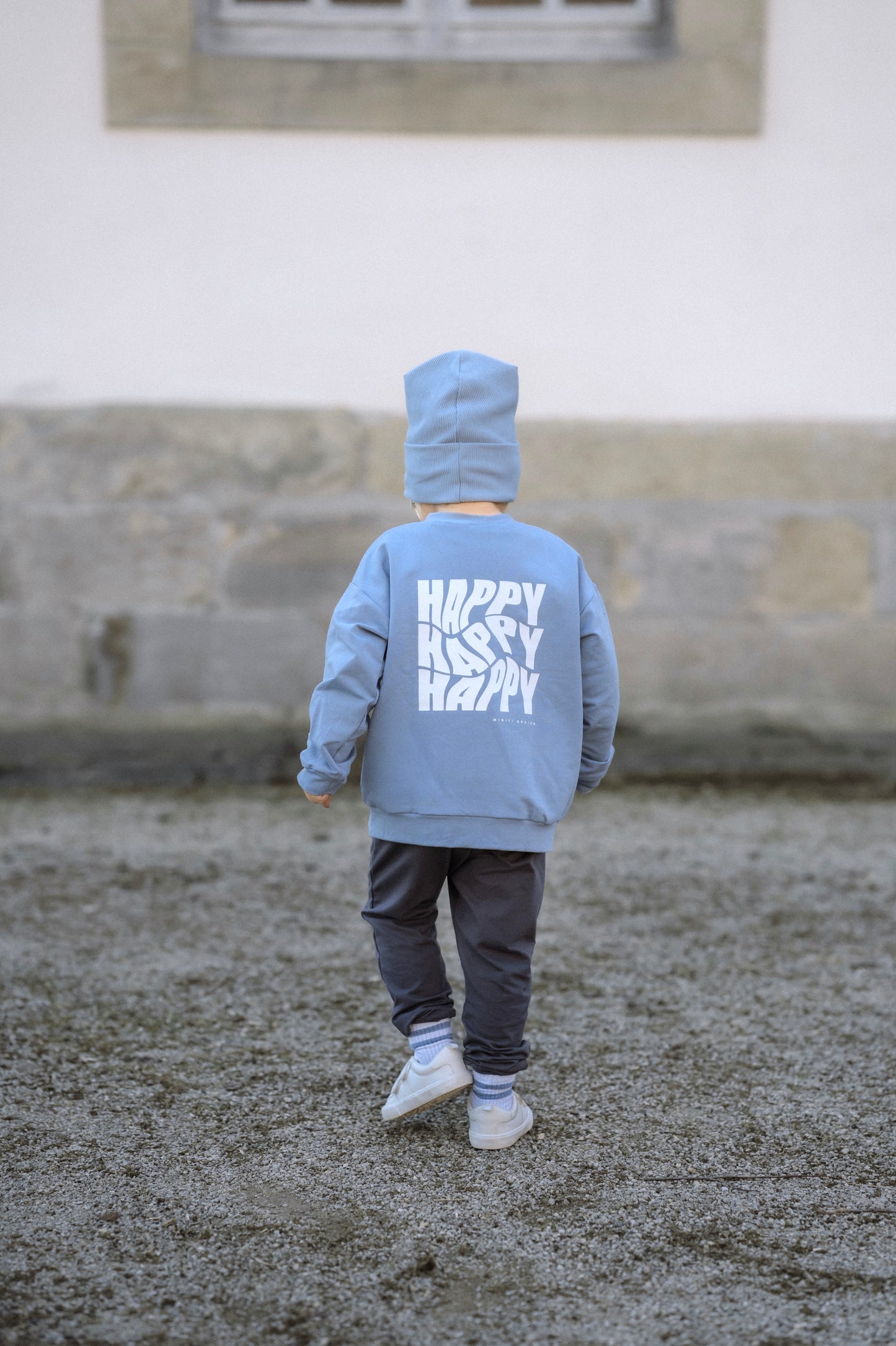 Sweater | Rückenprint | HAPPY