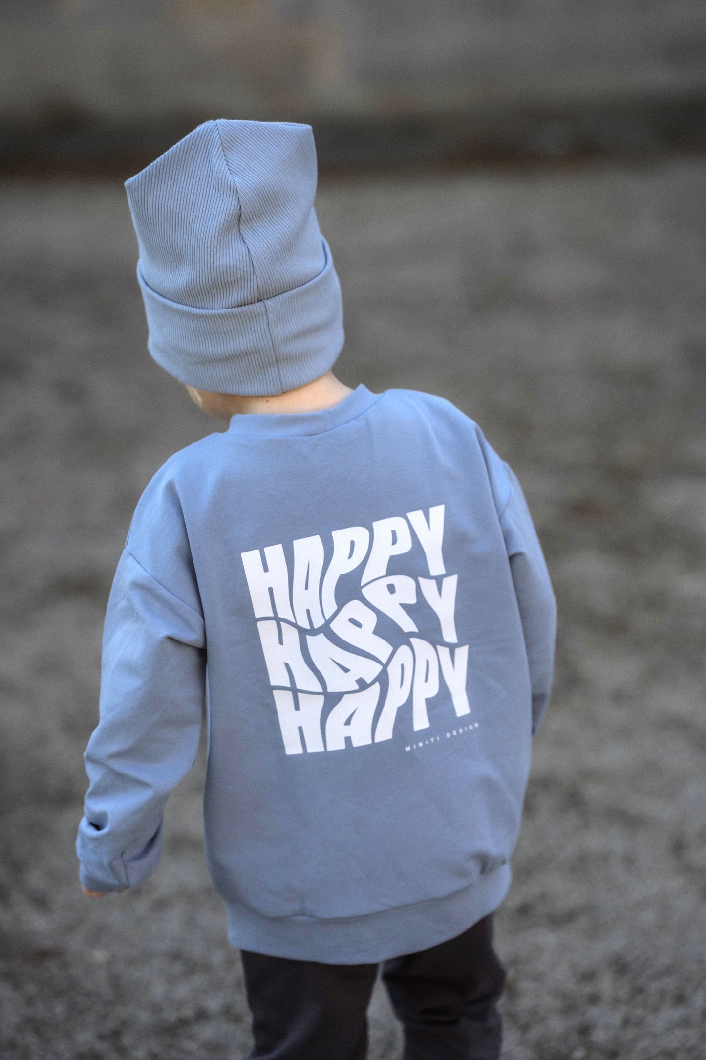 Sweater | Rückenprint | HAPPY