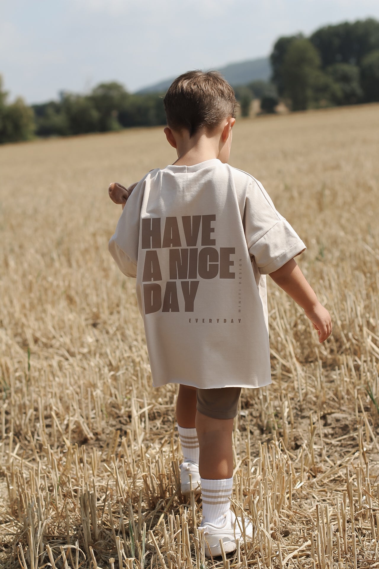 Oversize Shirt | Beige | HAVE A GOOD DAY