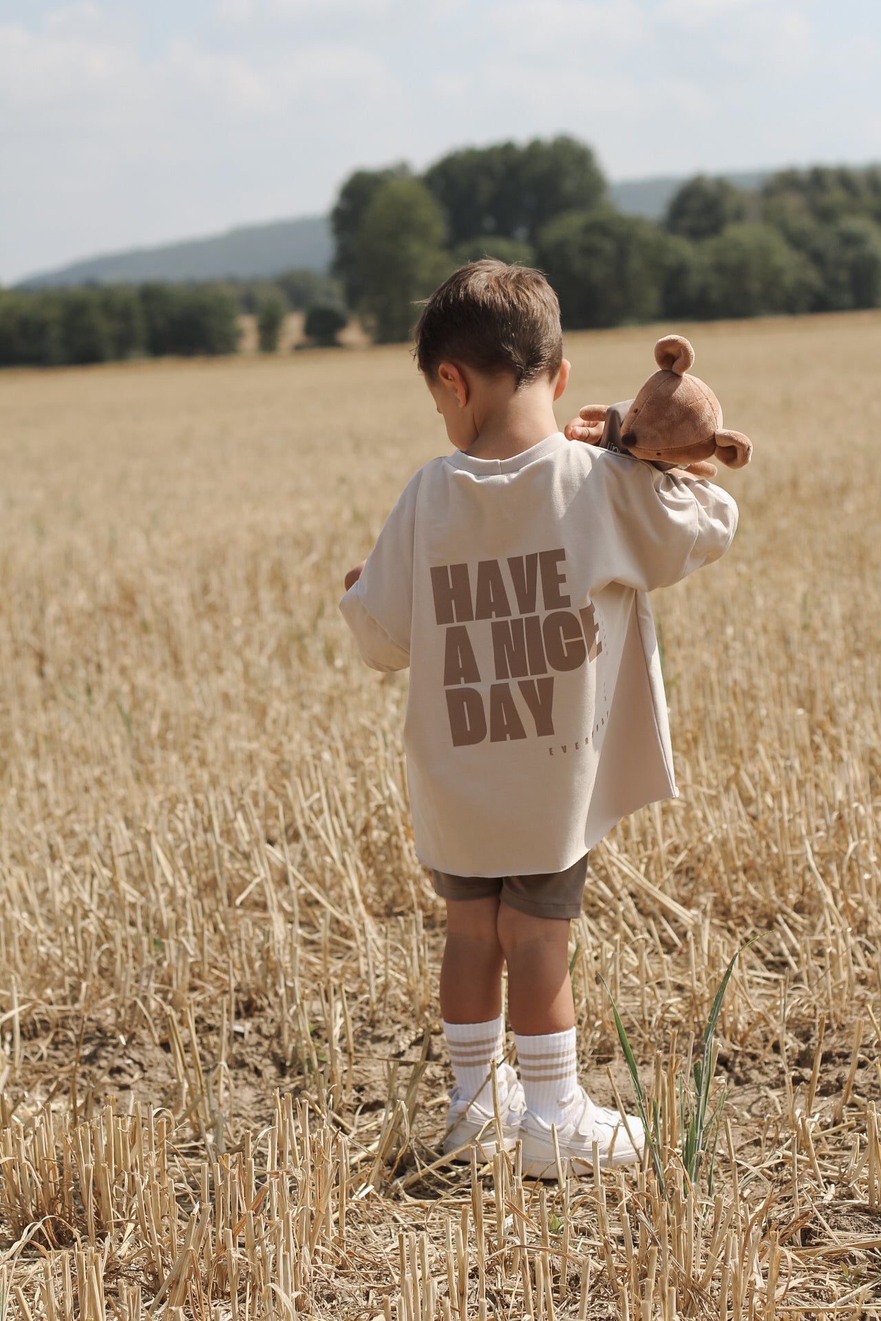 Oversize Shirt | Beige | HAVE A GOOD DAY