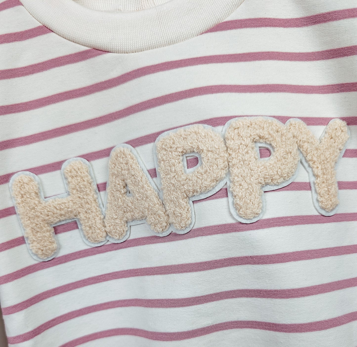 Sofortkauf – Sweater HAPPY Altrosa Größe 98