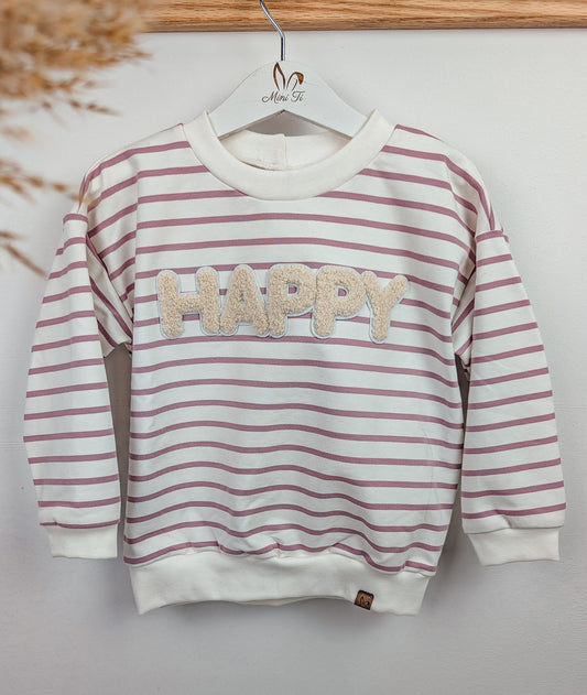 Sofortkauf – Sweater HAPPY Altrosa Größe 98