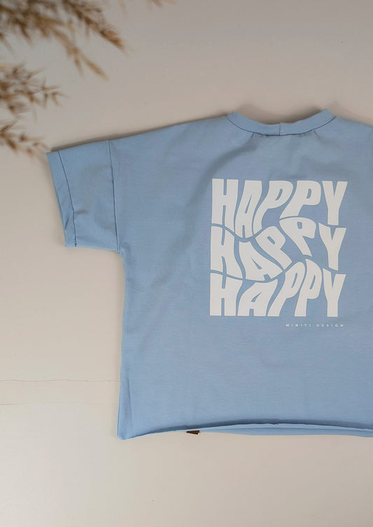 Oversize Shirt | Hellblau | HAPPY