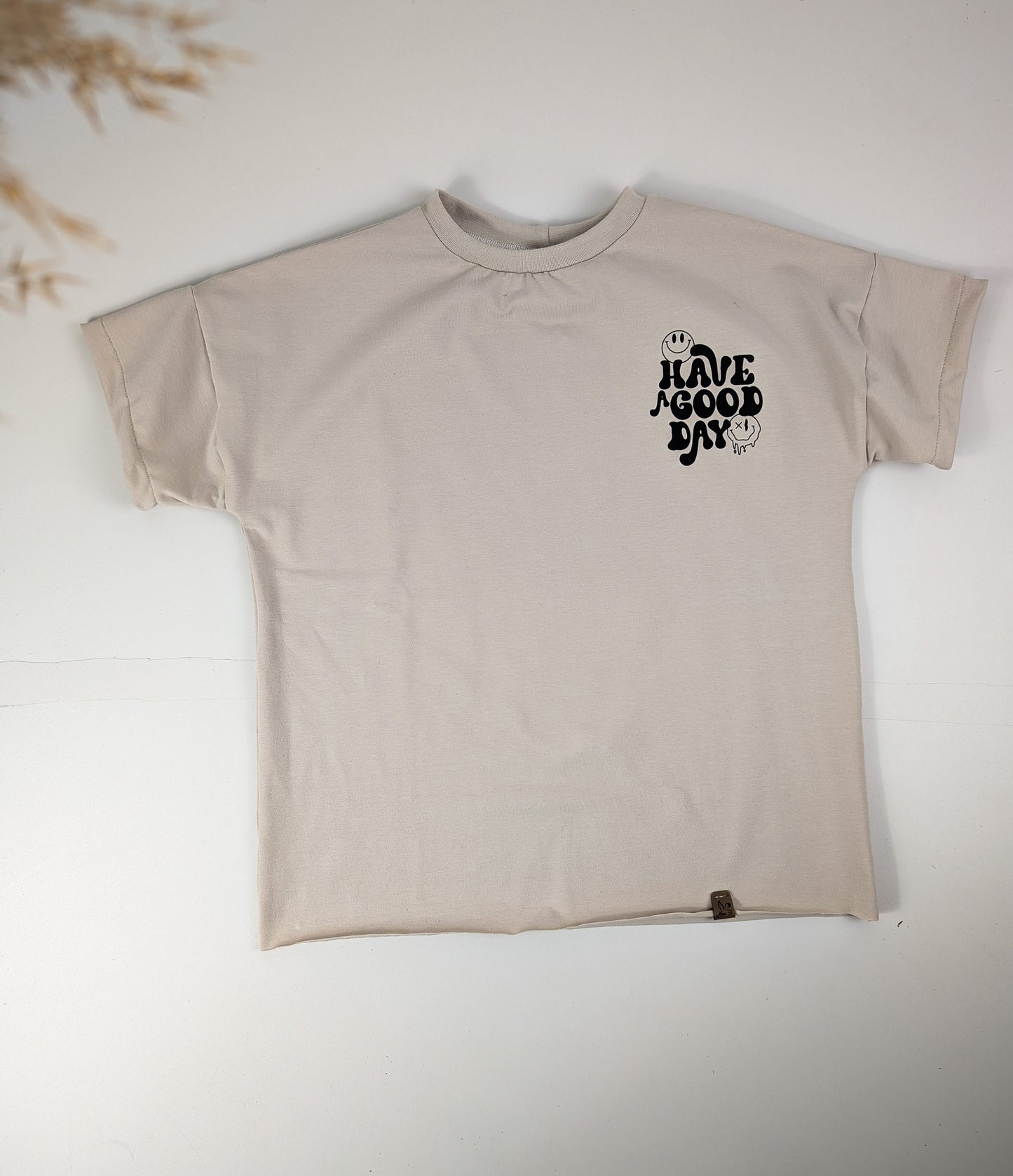 Oversize Shirt | Beige | Have a good day